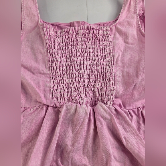 Future Collective W/Gabriella Sleeveless Denim Corset Top Sz L Pink 2887-BE - Picture 11 of 15
